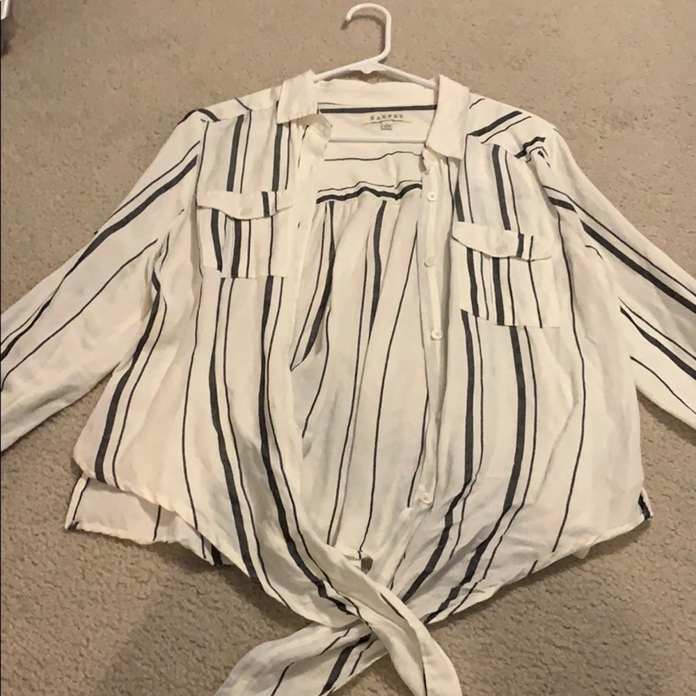 Striped button down!